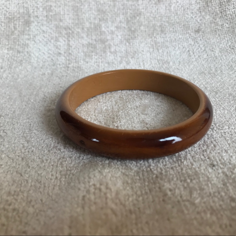 Stackable Shiny Wood Bangle - Picture 4 of 5
